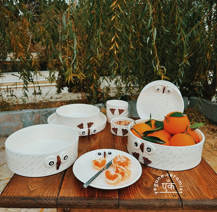 سرویس پذیرایی طرح جغد فانتزی